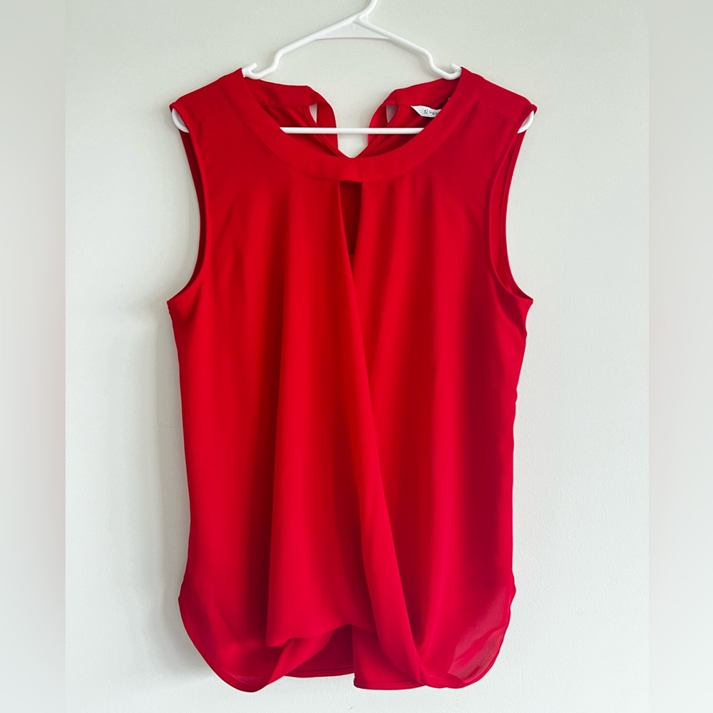 NWT Red Sleeveless Blouse